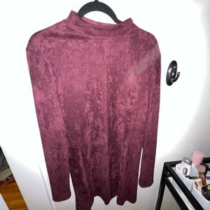 Velvet Maroon Mini Dress from Kittenish